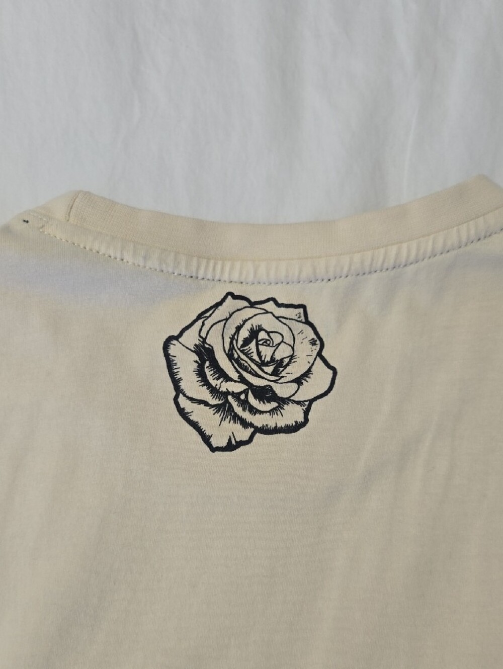 YoungLA Men's Cream Short Sleeve Crew Tee - Picture 5 of 5